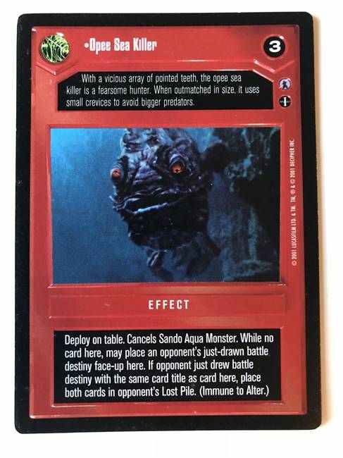 Star Wars CCG (SWCCG) Opee Sea Killer