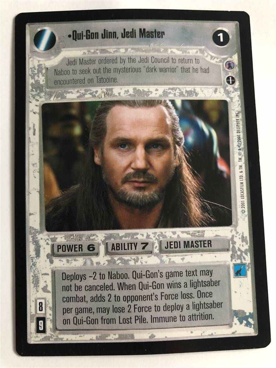 Star Wars CCG Qui-Gon Jinn, Jedi Master