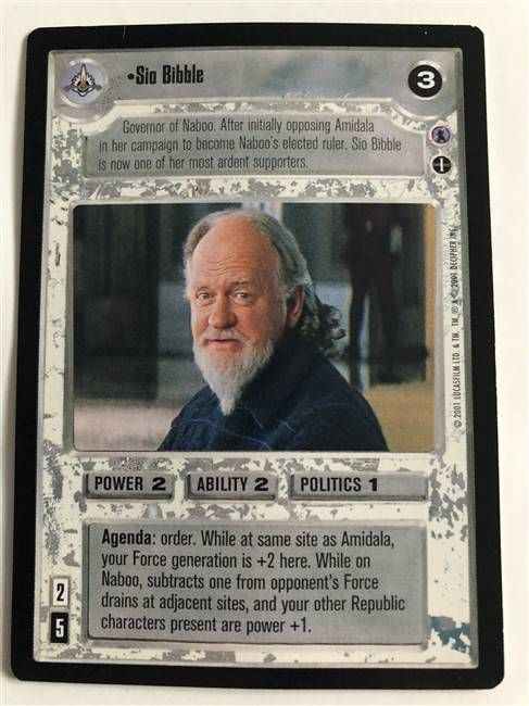 Star Wars CCG (SWCCG) Sio Bibble