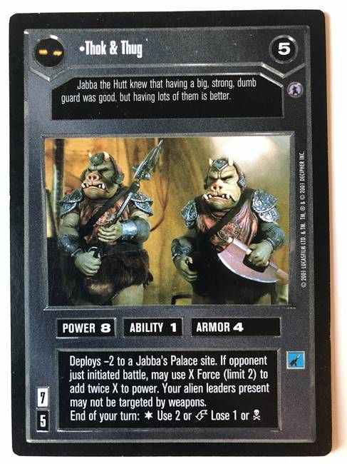 Star Wars CCG (SWCCG) Thok & Thug