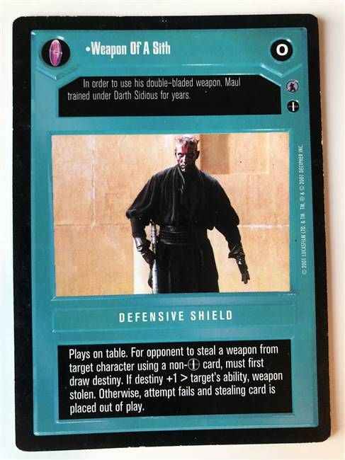 Star Wars CCG (SWCCG) Weapon Of A Sith