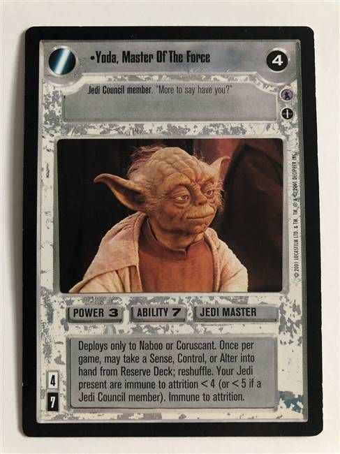 Star Wars CCG (SWCCG) Yoda, Master Of The Force