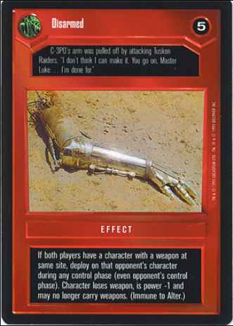 Star Wars CCG (SWCCG) Disarmed