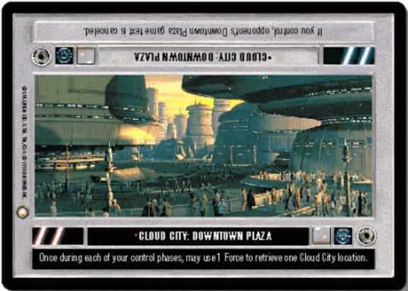 Star Wars CCG (SWCCG) Cloud City: Downtown Plaza (Dark Side)