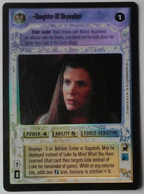 Star Wars CCG (SWCCG) Daughter of Skywalker (Foil)