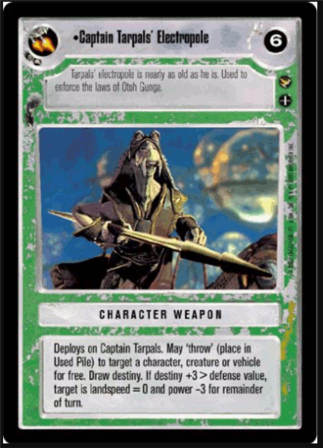 Star Wars CCG (SWCCG) Captain Tarpals' Electropole