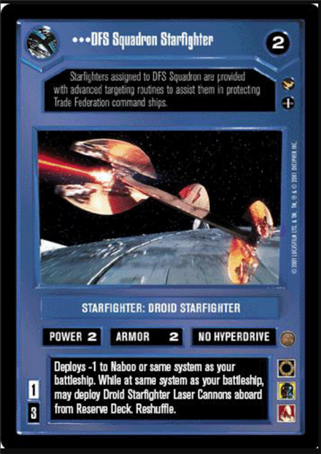 Star Wars CCG (SWCCG) DFS Squadron Starfighter