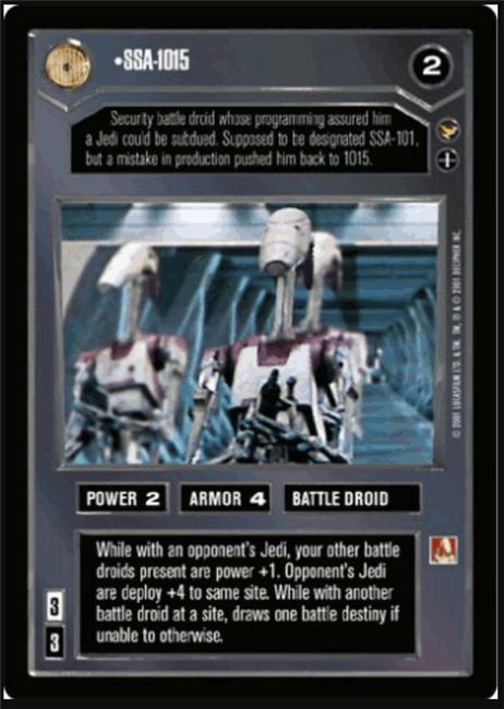 Star Wars CCG (SWCCG) SSA-1015