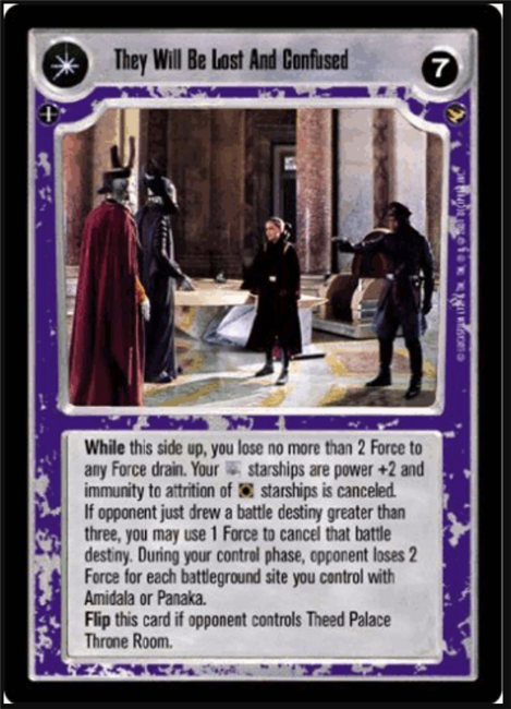 Star Wars CCG (SWCCG) We Have A Plan/They Will Be Lost And Confused