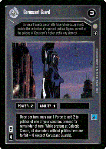 Star Wars CCG (SWCCG) Coruscant Guard