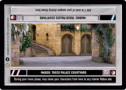 Star Wars CCG (SWCCG) Naboo: Theed Palace Courtyard