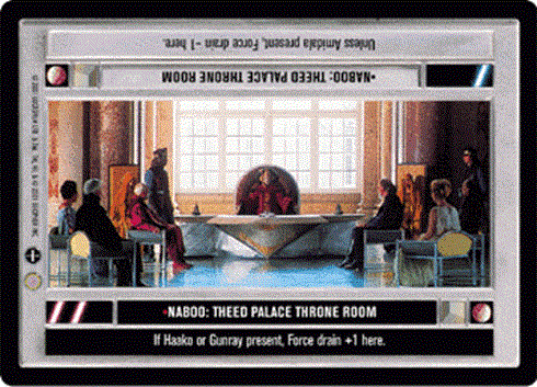 Star Wars CCG (SWCCG) Naboo: Theed Palace Throne Room