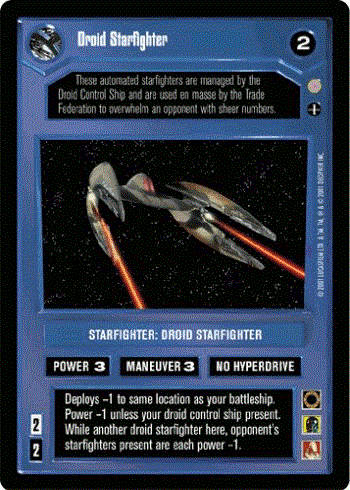 Star Wars CCG (SWCCG) Droid Starfighter