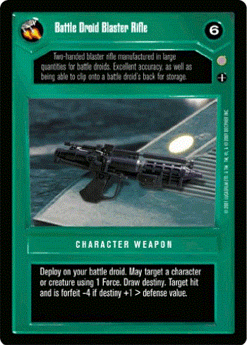 Star Wars CCG (SWCCG) Battle Droid Blaster Rifle