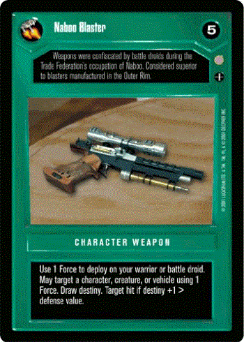 Star Wars CCG (SWCCG) Naboo Blaster