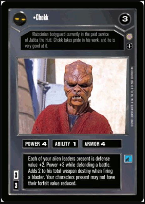 Star Wars CCG (SWCCG) Chokk