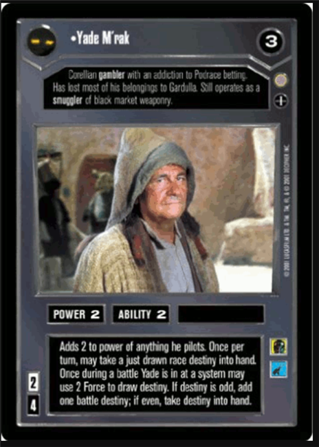 Star Wars CCG (SWCCG) Yade M'rak