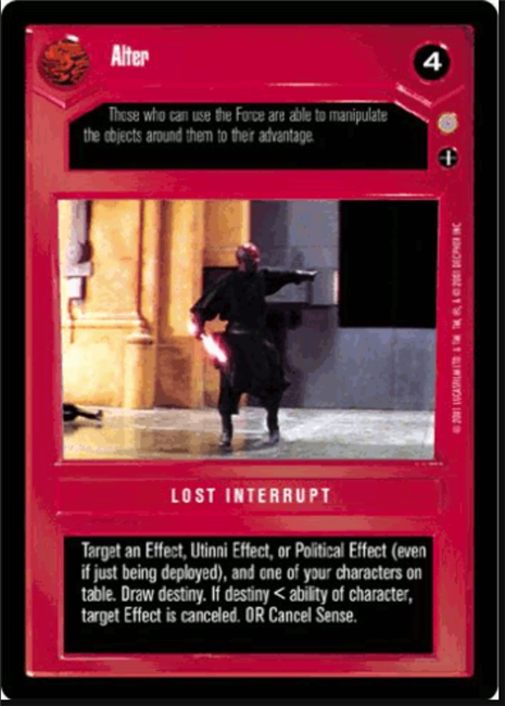 Star Wars CCG (SWCCG) Alter