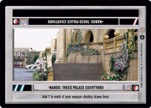 Star Wars CCG (SWCCG) Naboo: Theed Palace Courtyard