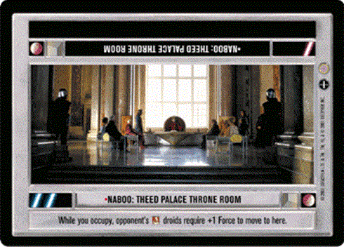 Star Wars CCG (SWCCG) Naboo: Theed Palace Throne Room