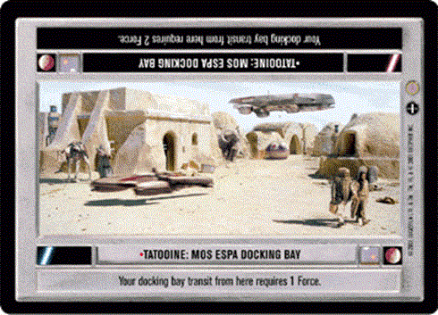 Star Wars CCG (SWCCG) Tatooine: Mos Espa Docking Bay