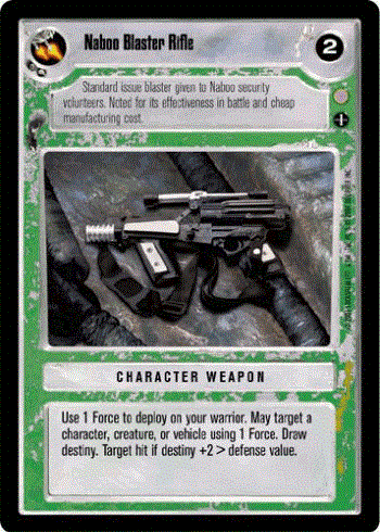 Star Wars CCG (SWCCG) Naboo Blaster Rifle