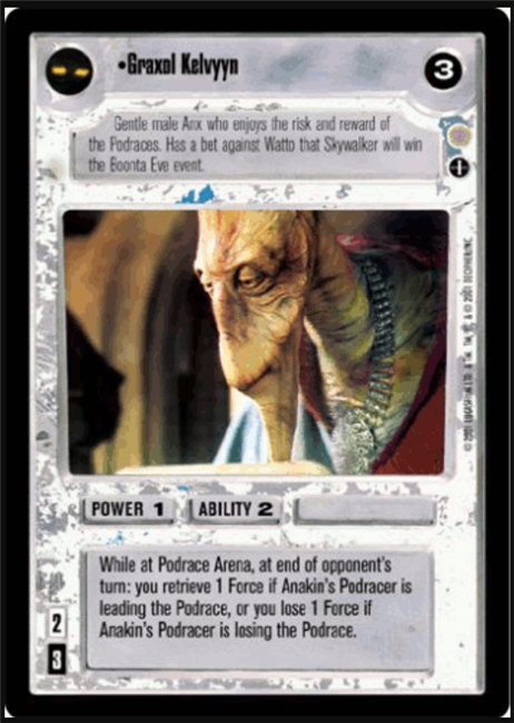 Star Wars CCG (SWCCG) Graxol Kelvyyn