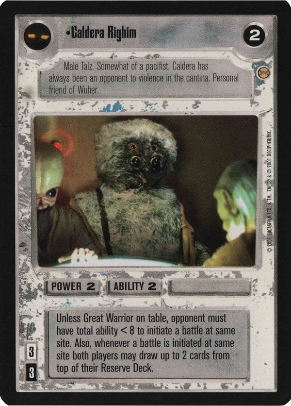 Star Wars CCG (SWCCG) Caldera Righim