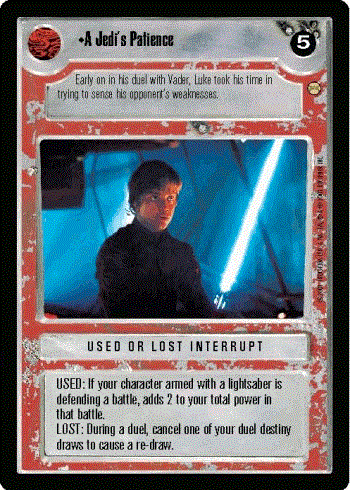 Star Wars CCG (SWCCG) A Jedi's Patience