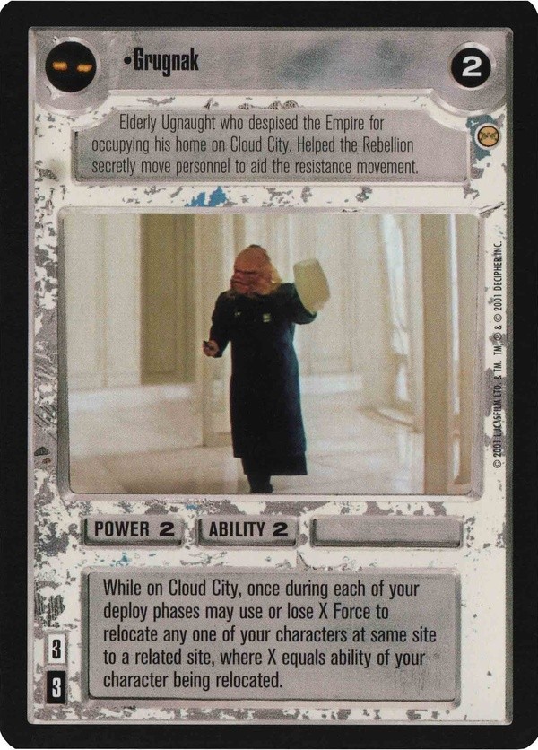 Star Wars CCG (SWCCG) Grugnak
