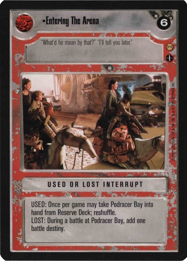 Star Wars CCG (SWCCG) Entering The Arena