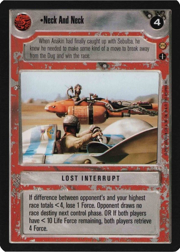 Star Wars CCG (SWCCG) Neck And Neck