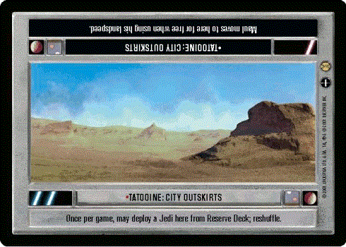 Star Wars CCG (SWCCG) Tatooine: City Outskirts