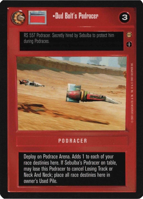 Star Wars CCG (SWCCG) Dud Bolt's Podracer