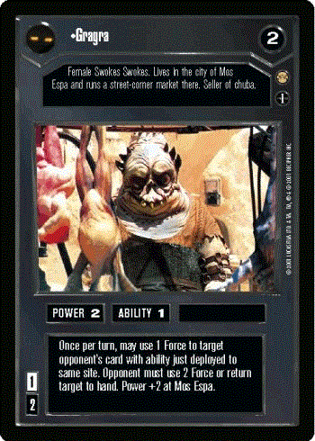 Star Wars CCG (SWCCG) Gragra