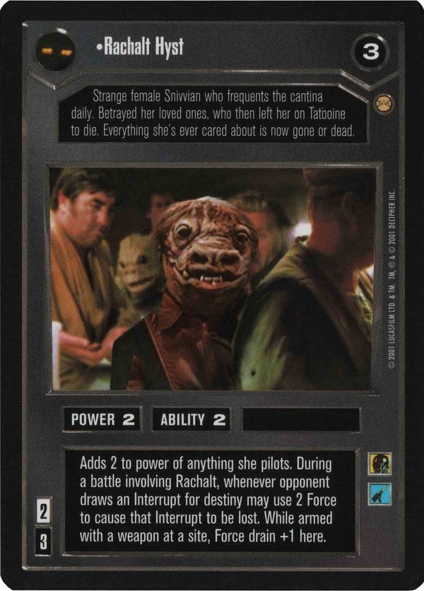 Star Wars CCG (SWCCG) Rachalt Hyst
