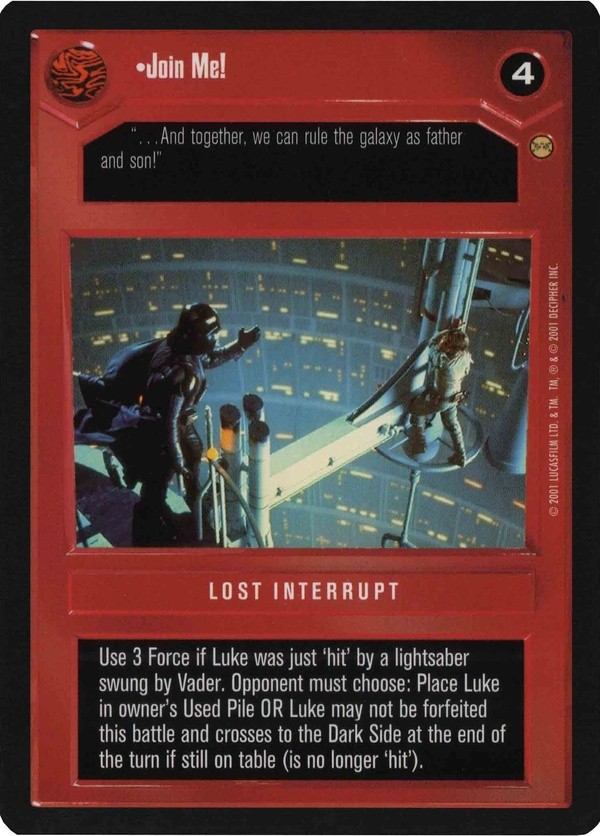 Star Wars CCG (SWCCG) Join Me!