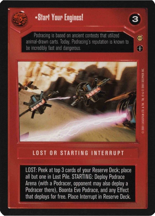 Star Wars CCG (SWCCG) Start Your Engines!