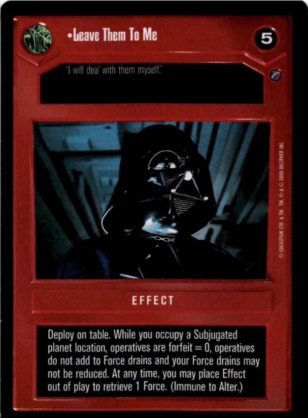 Buy Leave Them To Me | Death Star II | SWCCGStore.com