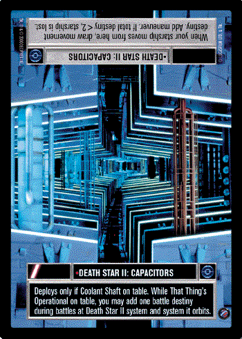 Star Wars CCG (SWCCG) Death Star II: Capacitors