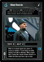 Star Wars CCG (SWCCG) Colonel Davod Jon