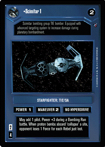 Star Wars CCG (SWCCG) Scimitar 1