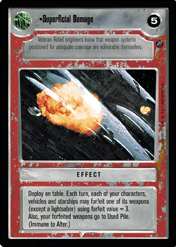 Star Wars CCG (SWCCG) Superficial Damage