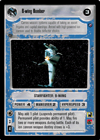 Star Wars CCG (SWCCG) B-wing Bomber