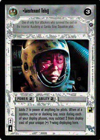 Star Wars CCG (SWCCG) Lieutenant Telsij