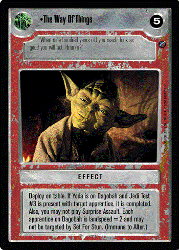 Star Wars CCG (SWCCG) The Way Of Things