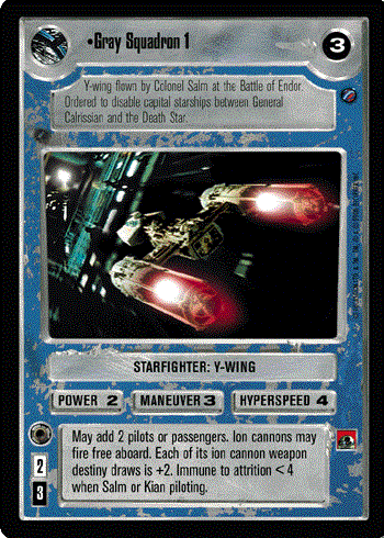 Star Wars CCG (SWCCG) Gray Squadron 1