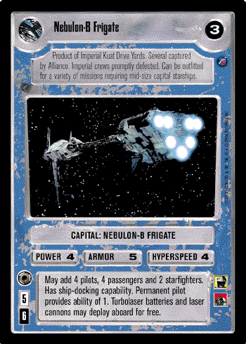 Star Wars CCG (SWCCG) Nebulon-B Frigate