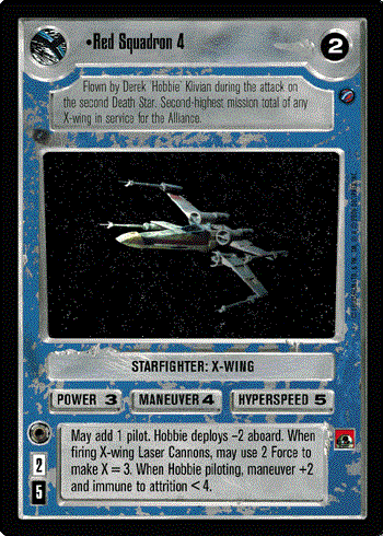 Star Wars CCG (SWCCG) Red Squadron 4