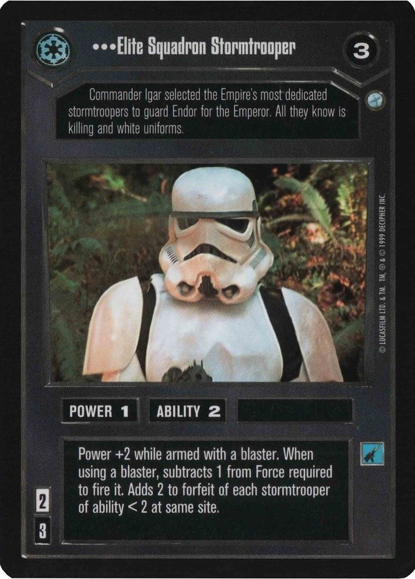 Star Wars CCG (SWCCG) Elite Squadron Stormtrooper